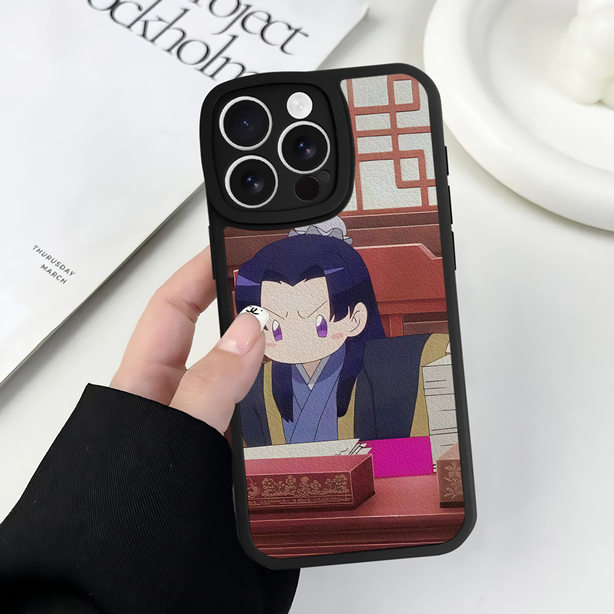 薬屋のひとりごと The Apothecary Diaries 【iPhone 16シリーズ対応】シリコンスマホケース（レザー調） 材質：シリコン